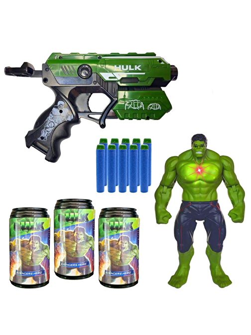 Prestij BVM Oyuncak Hedefli Soft Mermili HULK Figürlü Dart Atan FAB.9519