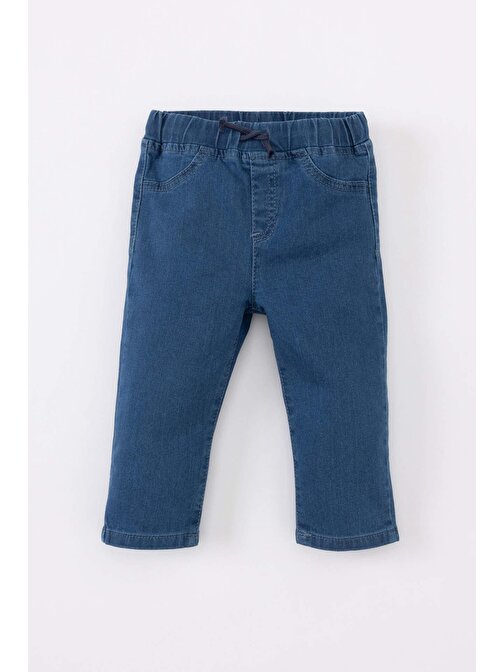 Erkek Bebek Regular Fit Düz Paça Jean Pantolon B6733A524SP