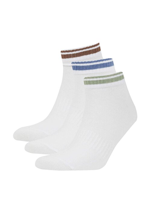 Erkek 3lü Pamuklu Patik Çorap C0163AXNS