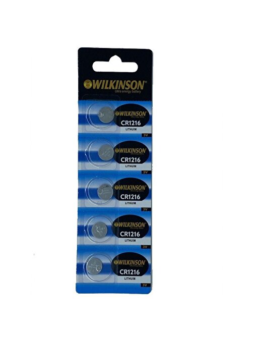 WILKINSON 1216 3V Lityum Düğme Pil 5'li Paket