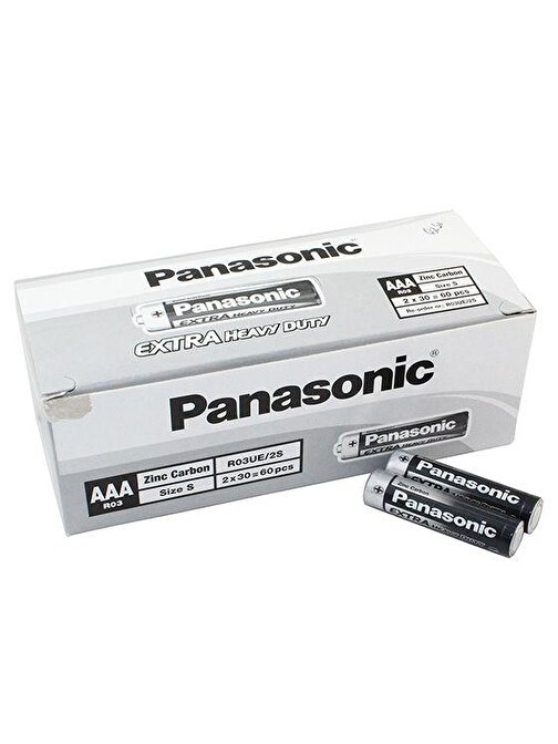 Panasonic Manganez İnce Kalem AAA Pil 60'Lı Paket