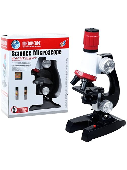 Nikula Eğitici Mikroskop Kiti Zoom Led Işıklı 100X 400X 1200X St1200X