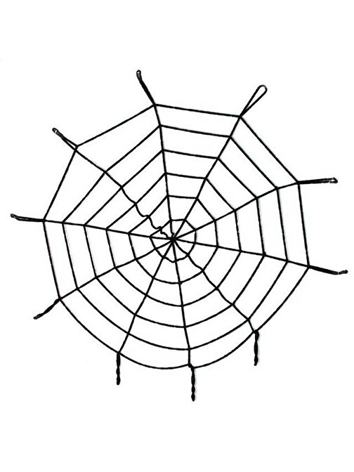 Halloween Cadılar Bayramı Örümcek Ağ Dekor Siyah 1.5 Metre