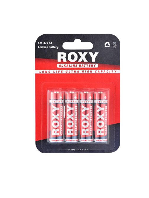 Roxy Alkalin AA - Roxy Alkalin AA kalem Pil - 48 adet