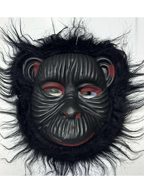 Orangutan Maskesi - Maymun Maskesi - Goril Maskesi Yetişkin Çocuk Uyumlu Siyah Renk Model 4