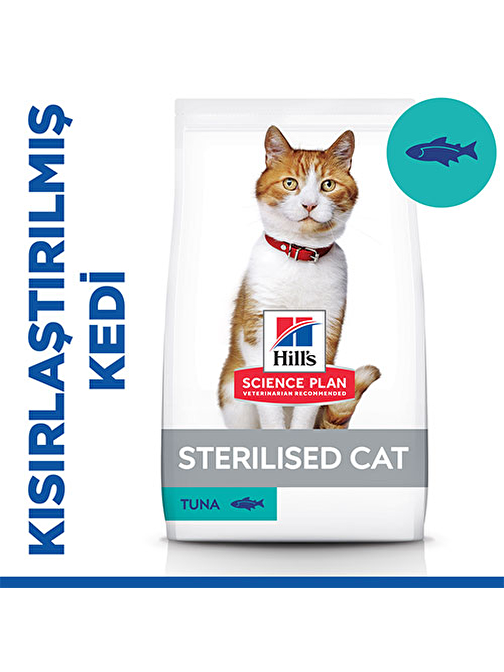 Hill’s SCIENCE PLAN Sterilised Tuna Balıklı Kısırlaştırılmış Kedi Maması 3 Kg