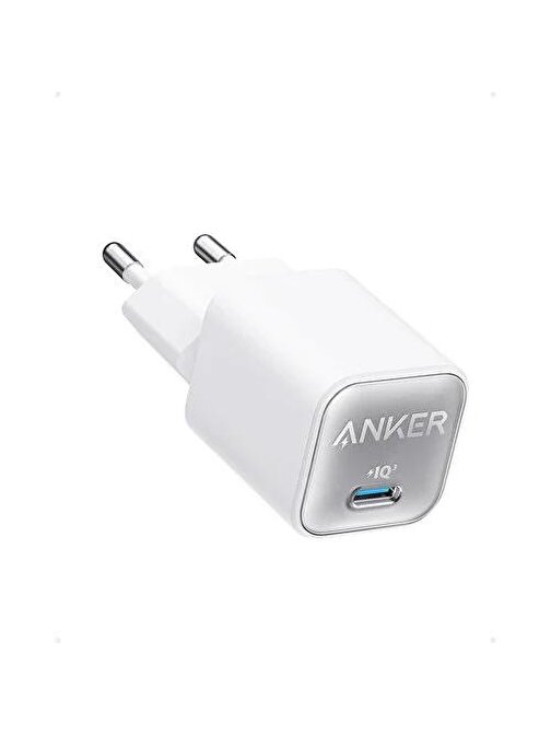 Anker 511 Nano Pro 30W USB-C Şarj Cihazı - Beyaz - A2147 (Anker Türkiye Garantili)