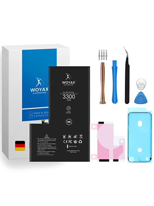 Woyax iPhone 13 Pro Premium Batarya 3300 mAh Yüksek Kapasite