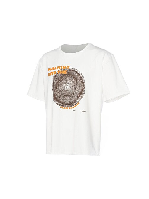 Hummel Hmlhugo Oversize T-Shirt Erkek Günlük Tişört 911889-9003 Beyaz