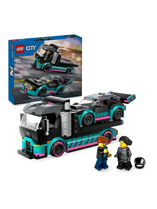 LEGO City Yarış Arabası Ve Araba Taşıyıcı Kamyon 60406