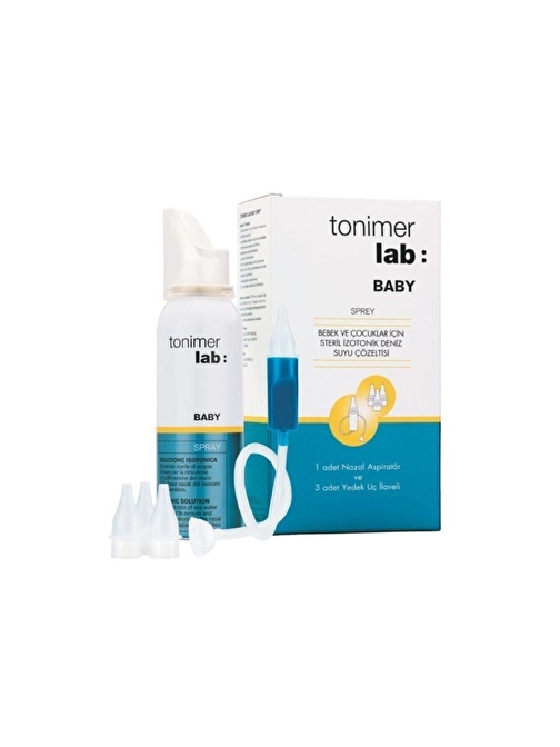 TONİMER LAB BABY SPREY 100 ML + BURUN ASPİRATÖRÜ