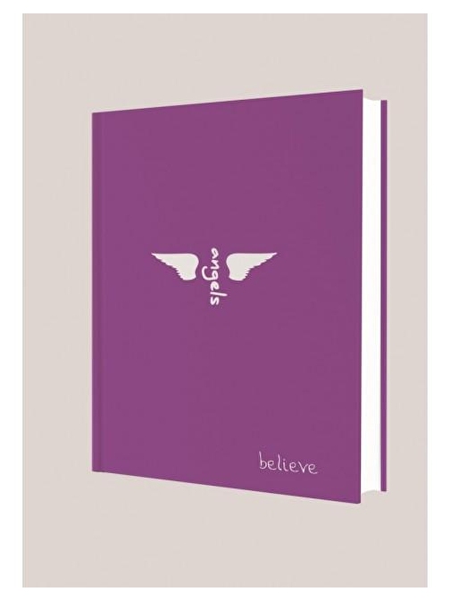 Deffter Angels/Believe Çizgisiz 96 Yaprak Sert Kapak Defter