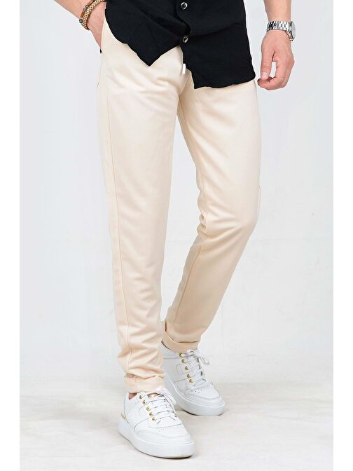 Erkek Beli Lastikli Slim Fit Double Paça Jogger Pantolon PNT02