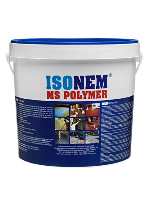 İsonem Ms Polymer %300 Elastik Su Yalıtım Boyası 5 Kg Kırmızı