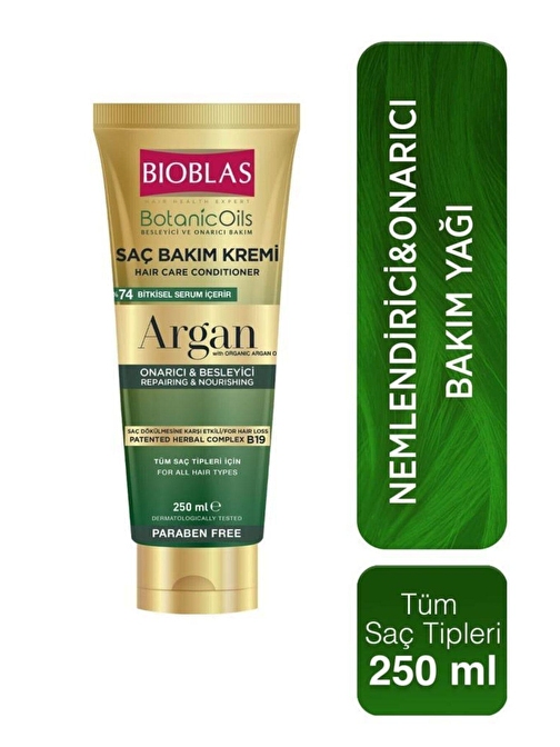 Bioblas Botanic Oils Argan Yağlı Saç Kremi 2 x 250 ML