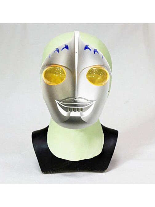 Plastik Uzaylı Maskesi Halloween Robot Maskesi (3877)