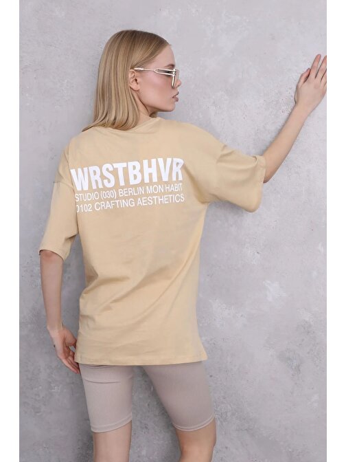 Kadın Wrstbhvr Studio Baskılı Oversize T-shirt