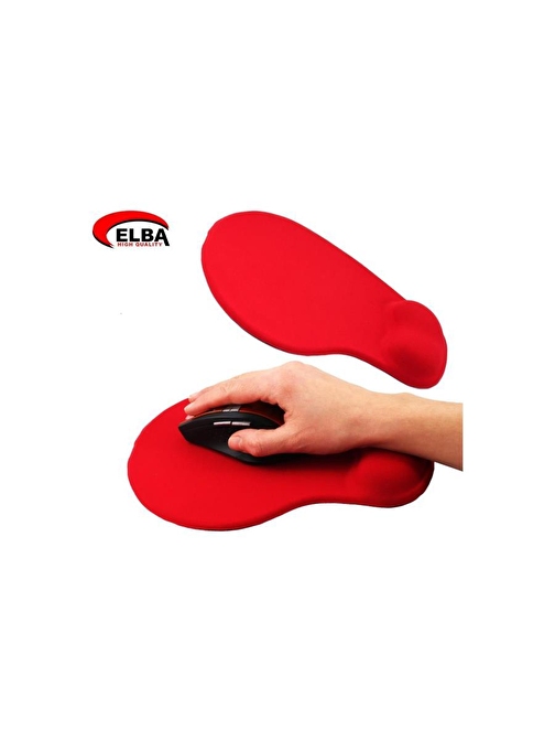 Elba K06152 Bileklikli Jel Mouse Pad Kırmızı