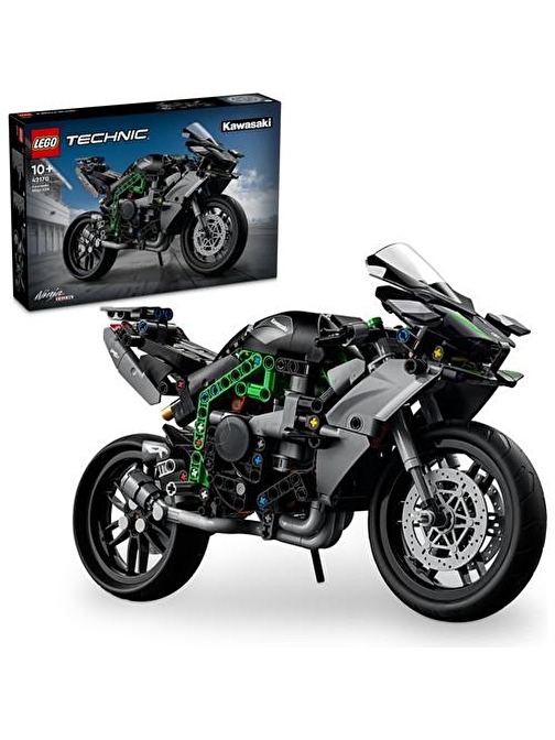 LEGO® Technic Kawasaki Ninja H2R Motosiklet 42170 - 10 Yaş ve Üzeri Çocuklar Için Koleksiyonluk Yaratıcı Oyuncak Model Yapım Seti (643 Parça)