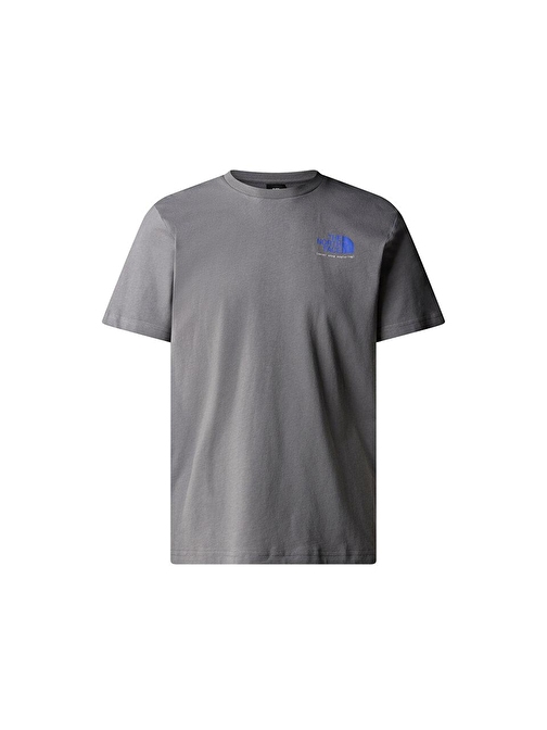 The North Face M Graphic S/S Tee 3 Erkek Günlük Tişört NF0A87EW0UZ1 Gri