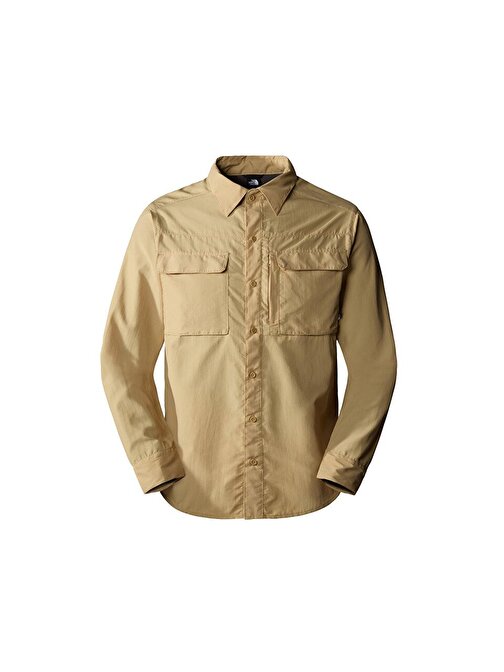 The North Face M L/S Sequoia Shirt Erkek Günlük Gömlek NF0A4T18LK51 Kahverengi