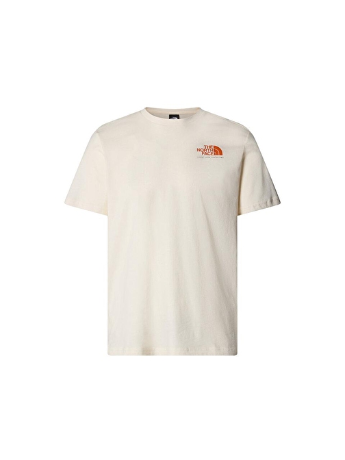 The North Face M Graphic S/S Tee 3 Erkek Günlük Tişört NF0A87EWQLI1 Krem