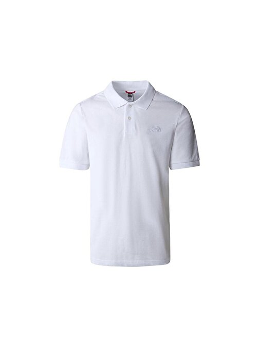 The North Face M Polo Piquet Erkek Günlük Polo Tişört NF00CG71FN41 Beyaz