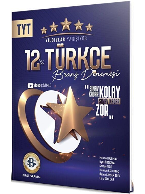 TYT Türkçe 12 li Yıldızlar Yarışıyor Branş Denemesi Bilgi Sarmal Yayınları