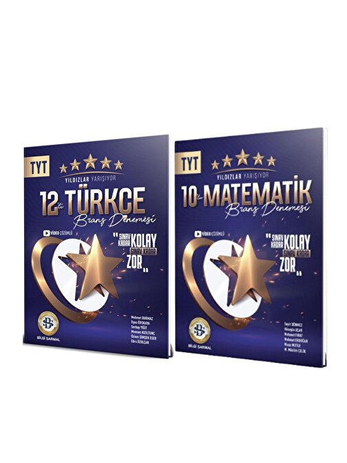 Bilgi Sarmal TYT Yıldızlar Yarışıyor Türkçe ve Matematik Deneme Seti 2 Kitap