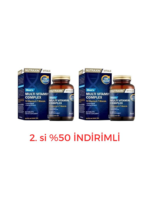 Nutraxin Multivitamin & Mineral Complex For Men 2'li Paket