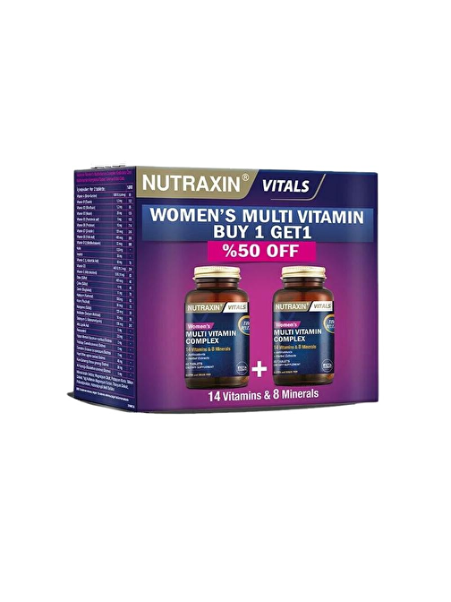 Nutraxin Multivitamin & Mineral Complex For Women 2'li Paket