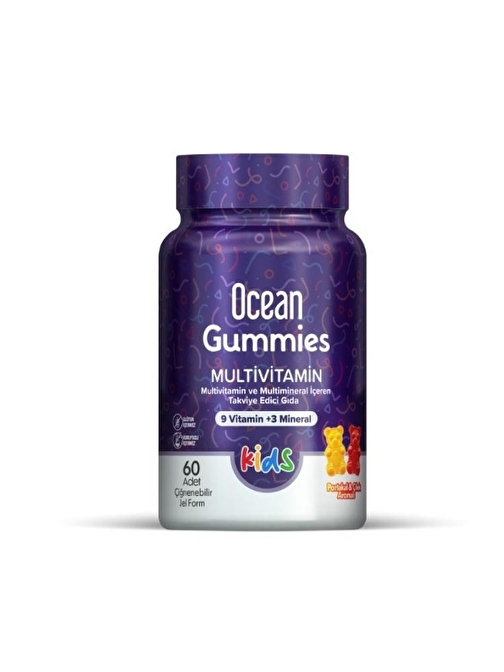 Ocean Gummies Multivitamin 60 Çiğnenebilir Jel Form