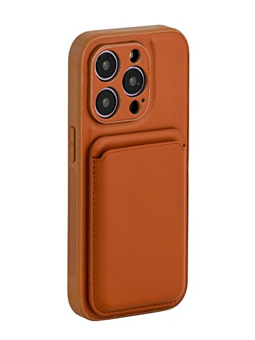 İphone 11 Pro Max Kartlıklı Magsafe Kılıf Kapak Koruma TABA