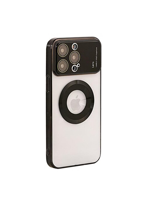İphone 11 Pro Max Mika Kamera Korumalı Magsafe Telefon Kılıfı Siyah