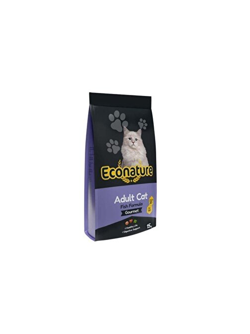 Econature Plus Gurme Balıklı Yetişkin Kedi Maması 15 Kg