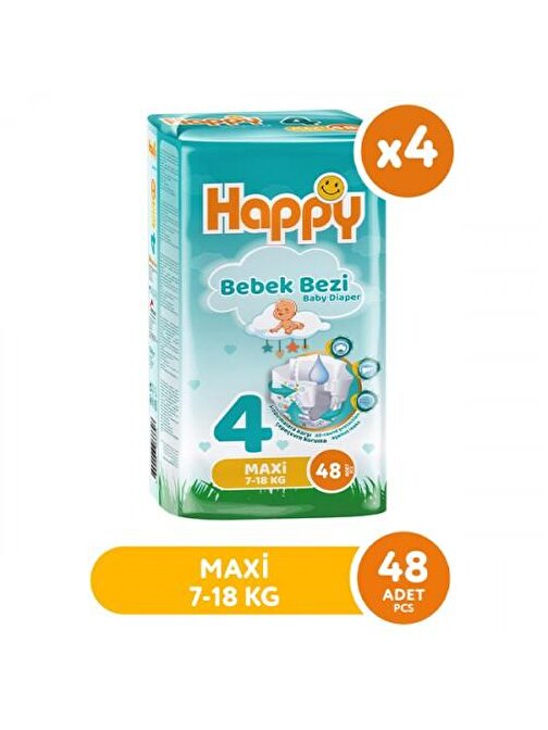 Happy Bebek Bezi Maxi 4 No 48 li x 4 Adet