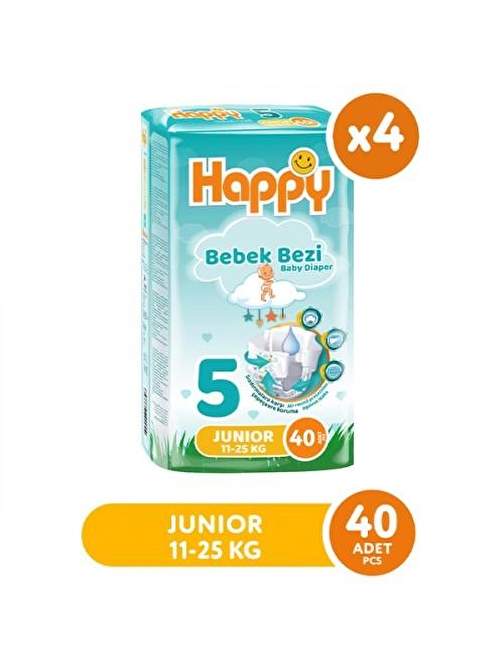 Happy Bebek Bezi Junior 5 No 40 lı x 4 Adet