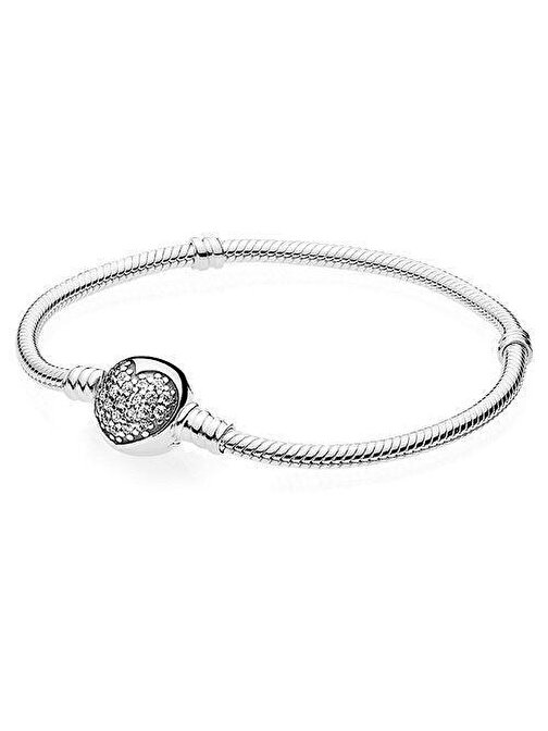 Pandora Gümüş Pavé Klipsli Bileklik 590743CZ-19cm