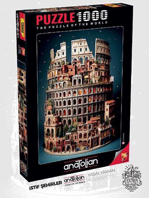 Anatolian 1000 Parça Colesseum Puzzle - Yasin Yaman
