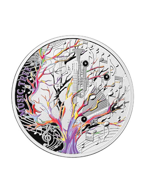 Music Tree 2023 17.5 Gram Gümüş Sikke Coin (999)