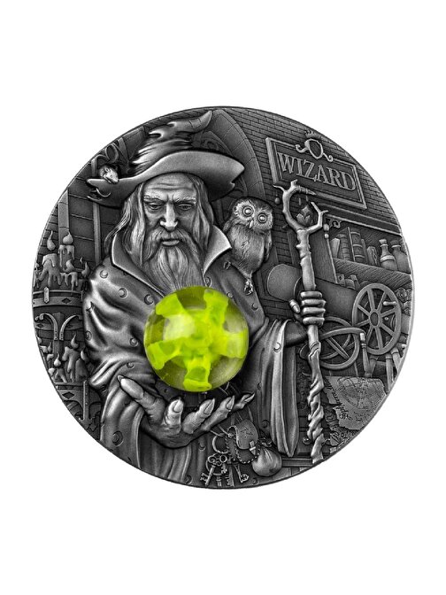 Wizard 2023 2 Ons 62.20 Gram Gümüş Sikke Coin (999)