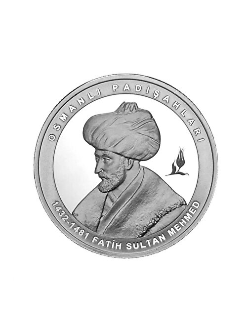Fatih Sultan Mehmet 2022 1 Ons 31.10 Gram Gümüş Sikke Coin (925)