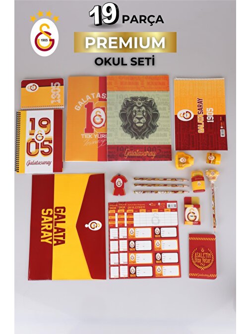 LİSANSLI GALATASARAY 19 PARÇA PREMIUM KIRTASİYE SETİ