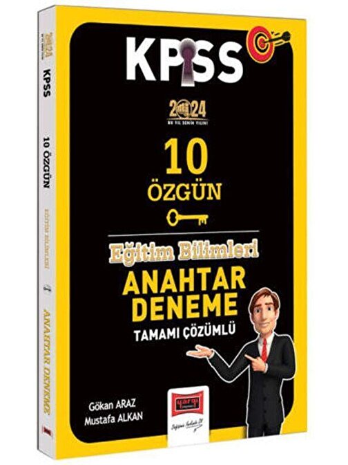 2024 KPSS Eğitim Bilimleri Anahtar Serisi Tamamı Çözümlü 10 Özgün Deneme Yargı Yayınları