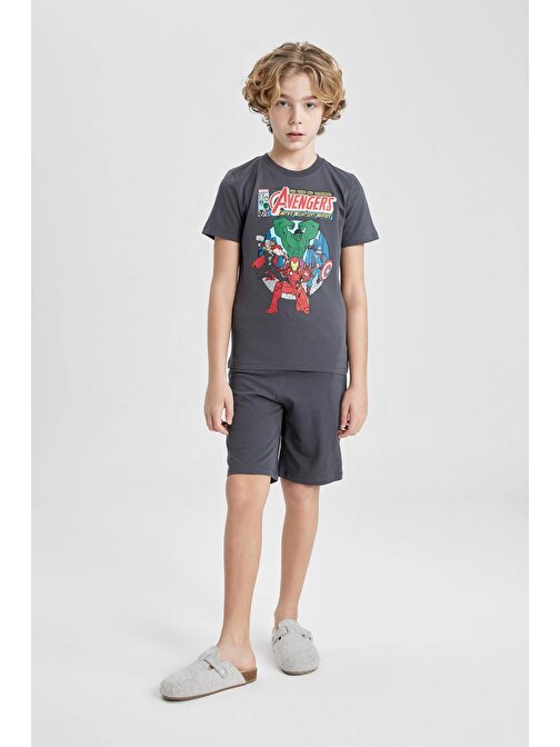 Erkek Çocuk Marvel Avengers Kısa Kollu Pijama Takımı C0992A824SP