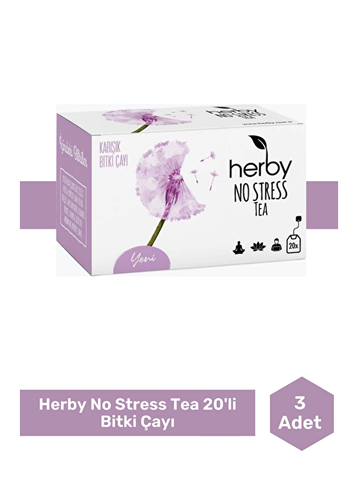 No Stress Tea Rahatlatıcı Pasifloralı Bitki Çayı 3'lü Paket