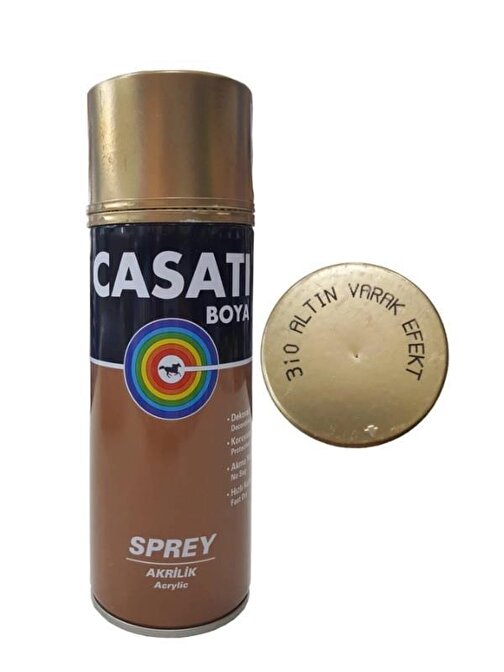 Casati Akrilik Sprey Boya Altın Varak Efekt 400 ML