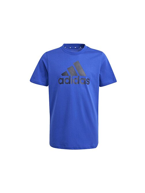 adidas U Bl Tee Çocuk Günlük Tişört IJ6264 Mavi