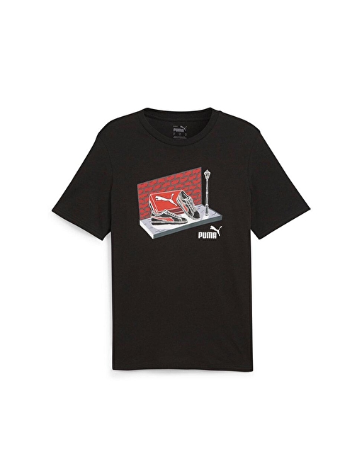 Puma Graphics Sneaker Box Tee Unisex Günlük Tişört 68017501 Siyah