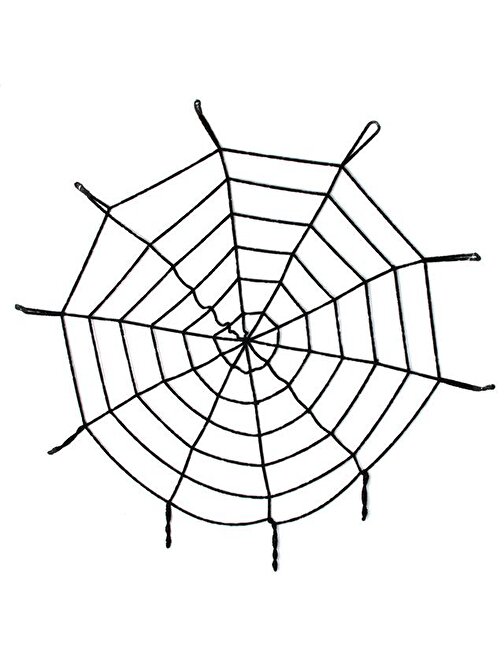 Halloween Cadılar Bayramı Örümcek Ağ Dekor Siyah 1.5 Metre (3877)